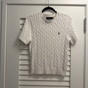 Women’s Ralph Lauren Short Sleeve Cable Knit Sweater XL